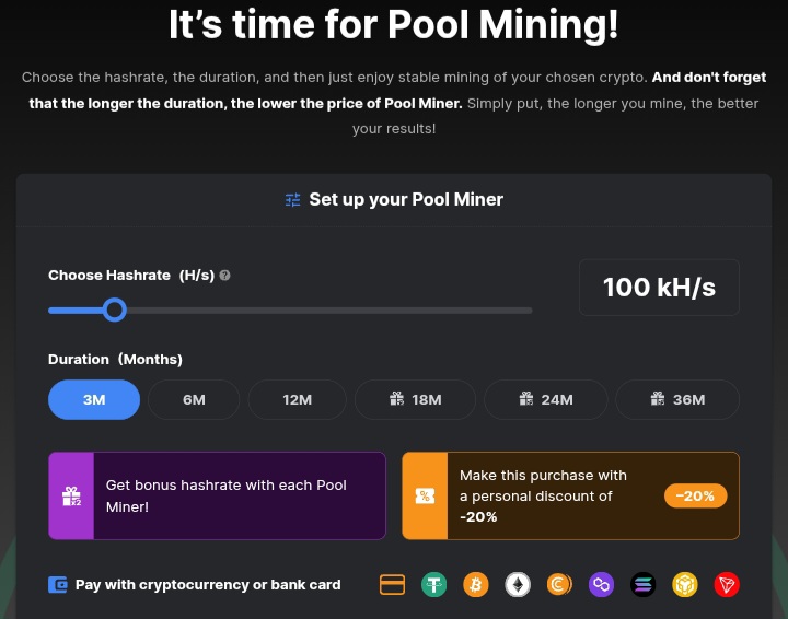 Ct pool hashrate price 