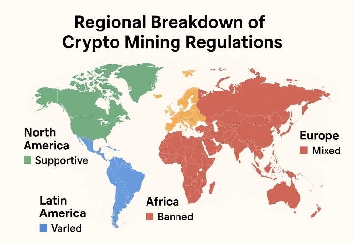 Where Crypto Mining Is Legal & Illegal