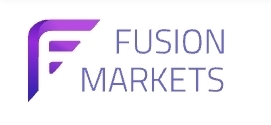 Fusion Markets logo and trading platform screenshot 2026