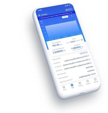 Mining Dashboard on Smartphone