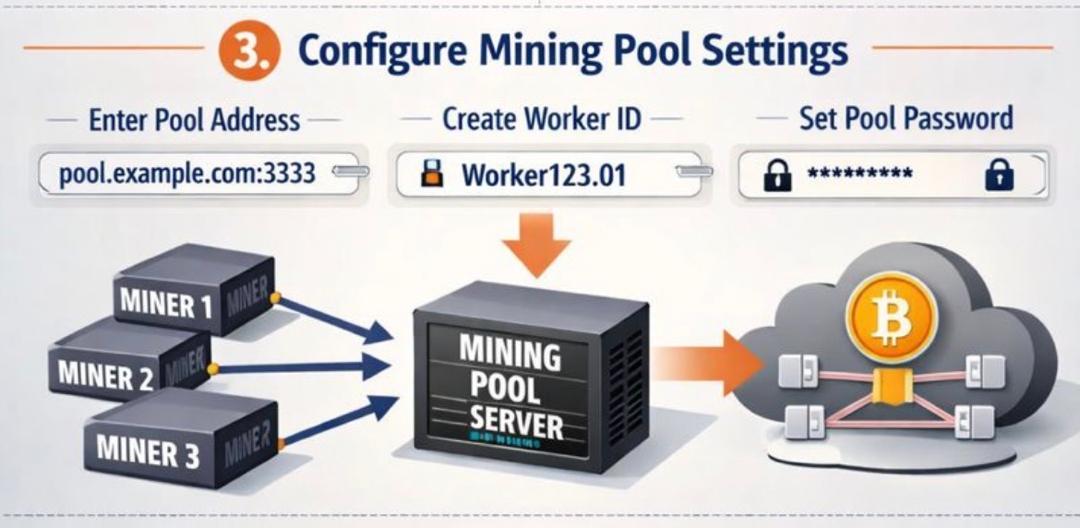 Advanced Pool Configuration: Hardware to Hashrate Advanced mining pool configuration workflow from ASIC and GPU hardware to real-time hashrate tracking
